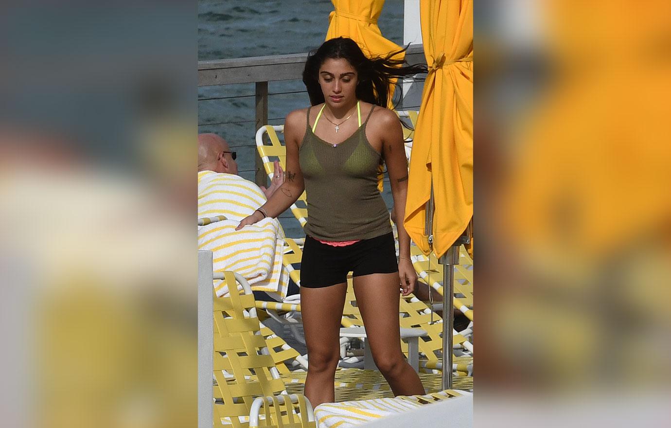 Madonna’s Daughter Lourdes Leon Wears Yellow Bikini With Boyfriend