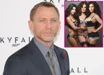 //daniel craig kim khloe kourtney kardashian idiots