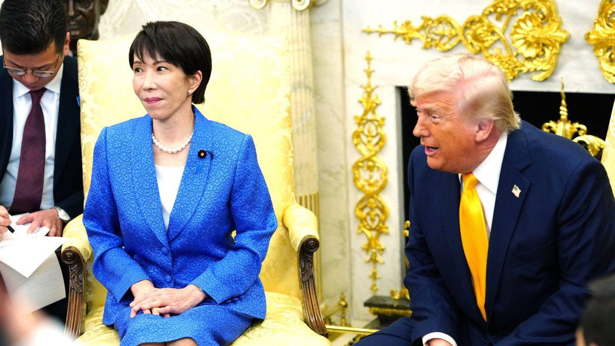 Photo of Donald Trump and Sanae Takaichi