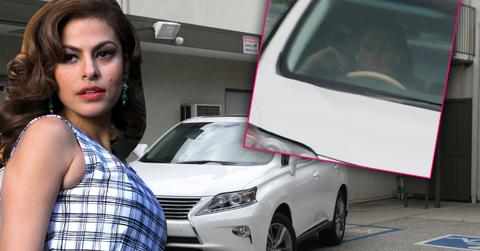 //eva mendes parks suv disabled spot pp