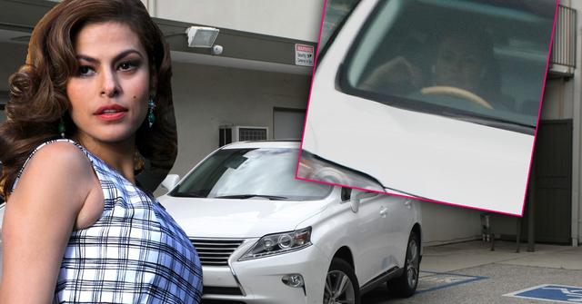 //eva mendes parks suv disabled spot pp
