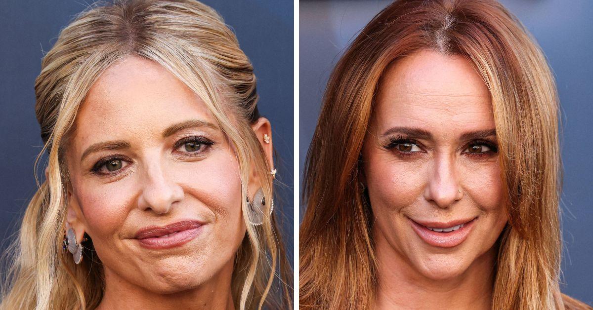 Split photo of Sarah Michelle Gellar, Jennifer Love Hewitt