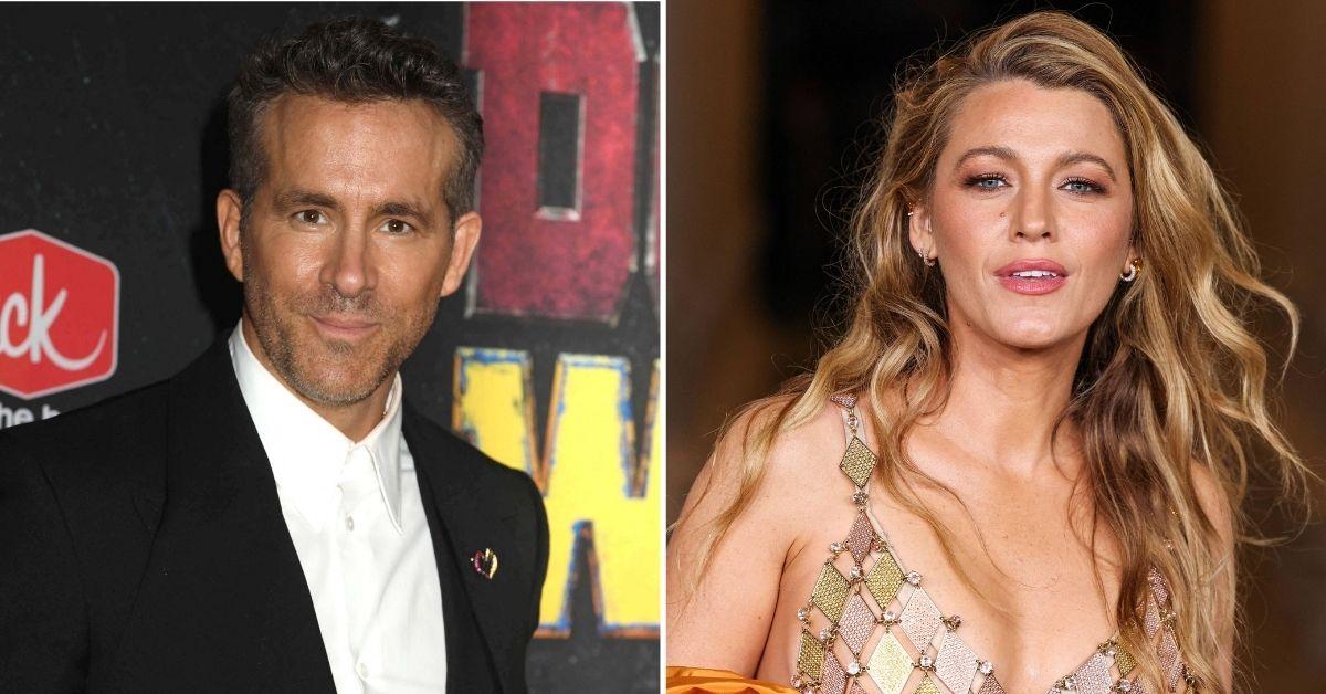 Split photo of Ryan Reynolds, Blake Lively