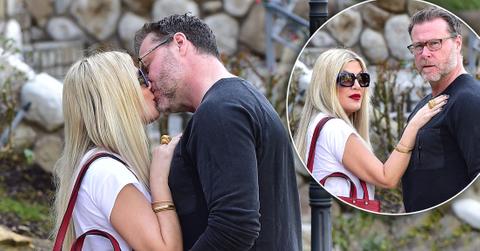 Dean McDermott Tori Spelling Lay On Heavy PDA