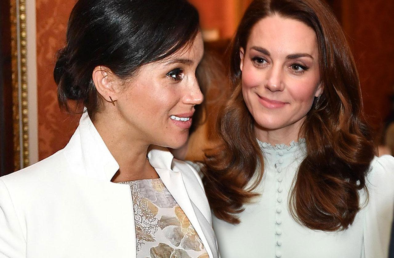 //Meghan Markle Kate Middleton Attend Event Together Feud pp