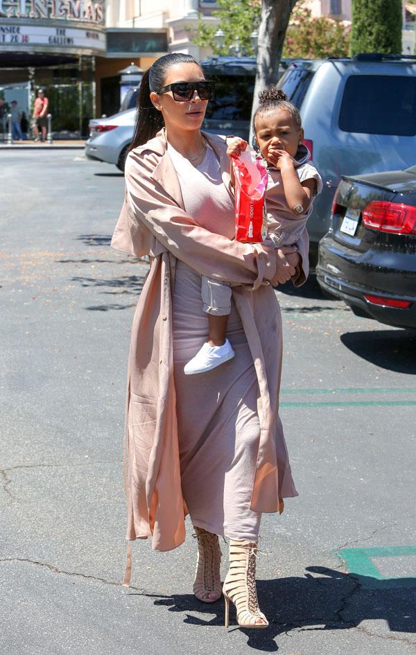 Kim Kardashian North West Lanvin Coat Popcorn Stain