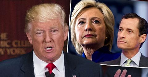 //donald trump anthony weiner candidate demands hillary clinton return donations pp