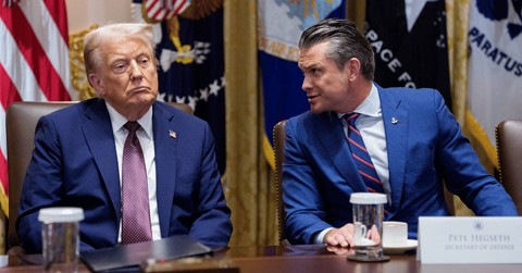 Photo of Donald Trump and Pete Hegseth