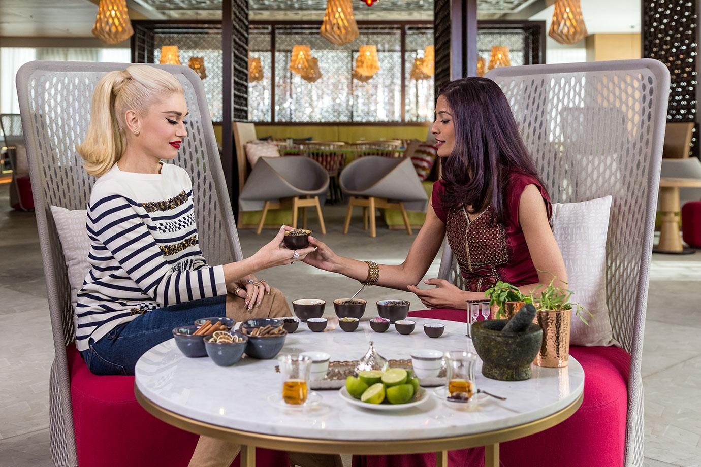 //Gwen Stefani_Arva Ahmed_Tea Ritual at BHAR at RH DUBAI