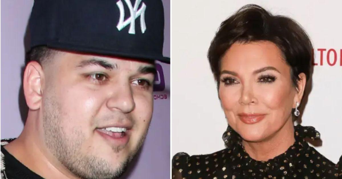 Split photo of Rob Kardashian, Kris Jenner