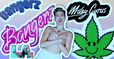 //miley cyrus stickers wide