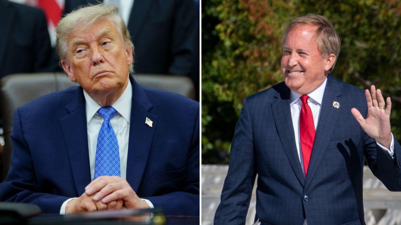 Photo of Donald Trump, Ken Paxton