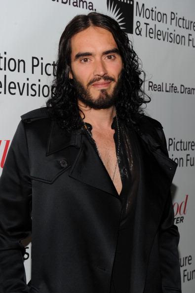 // actor comedian russell brand arrives at the gettyimages