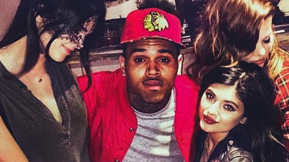 //Chris Brown kylie khloe and kendall pp