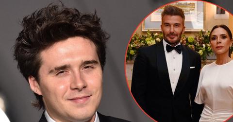 picture of Brooklyn Beckham, David Beckham and Victoria Beckham