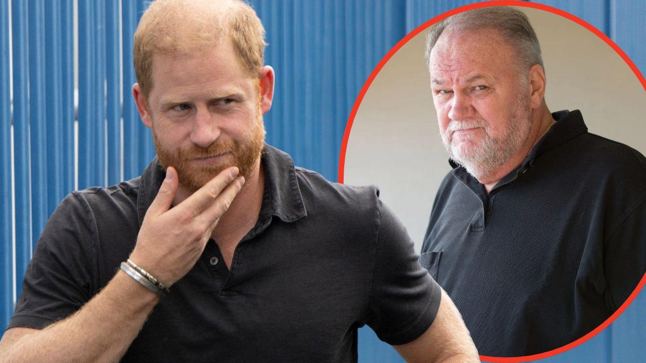 Photo of Prince Harry and Thomas Markle Sr.