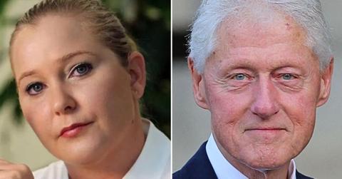 Split photo of Virginia Giuffre and Bill Clinton.