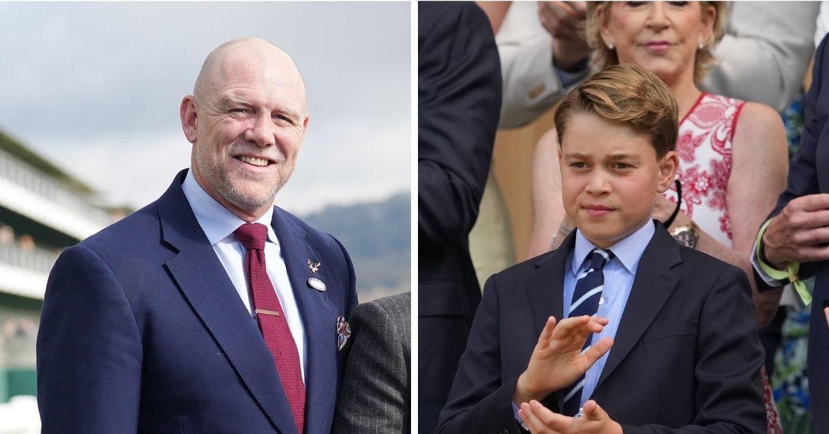 Split photo of Mike Tindall and Prince Harry