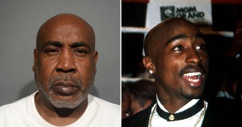 split image of Duane "Keffe D" Davis and Tupac Shakur