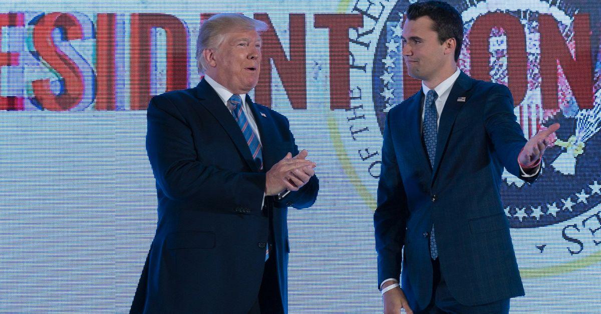 Photo of Donald Trump, Charlie Kirk