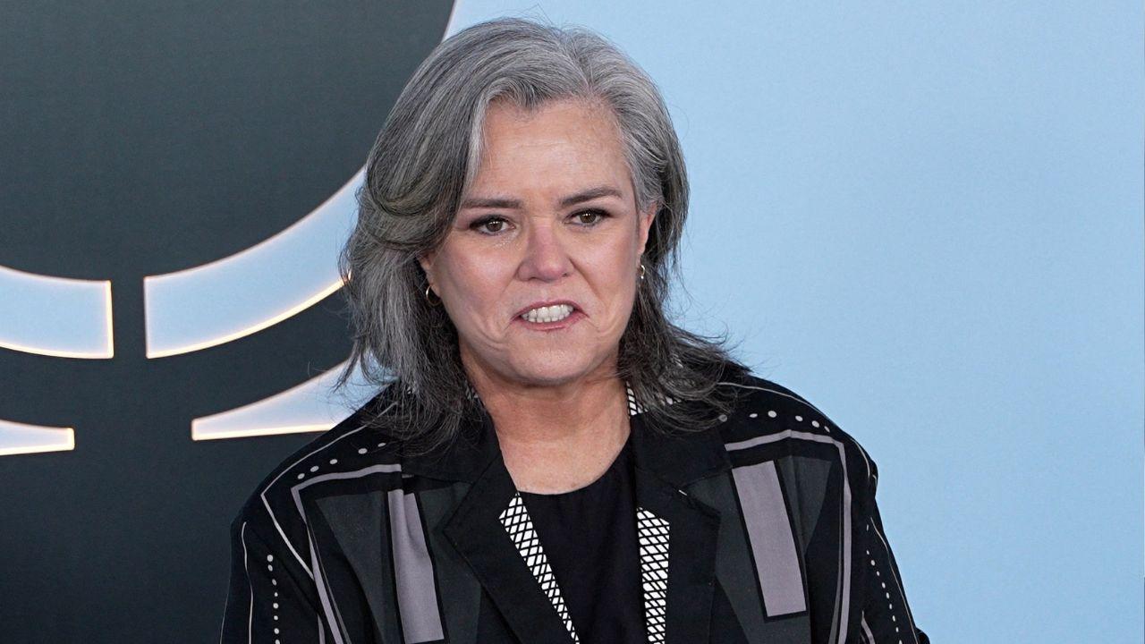 image of Rosie O'Donnell returned to the late-night desk as a guest host of 'Jimmy Kimmel Live!' during Jimmy Kimmel's vacation.