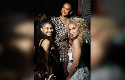Danielle Herrington Jasmine Tookes and Jasmine Sanders at Story