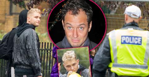 Jude Law's Son Rafferty Inhales Balloon At Carnival