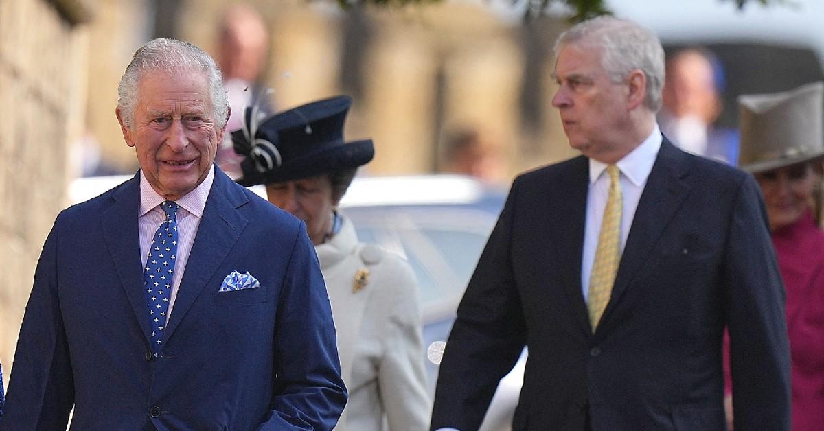 Photo of King Charles and Andrew Windsor