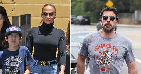 jennifer lopez school tour twins ben affleck moving in introduced kids