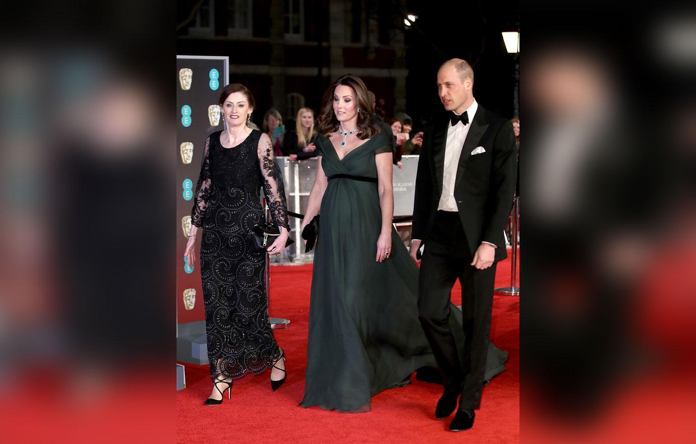 //kate middleton big baby bump at baftas