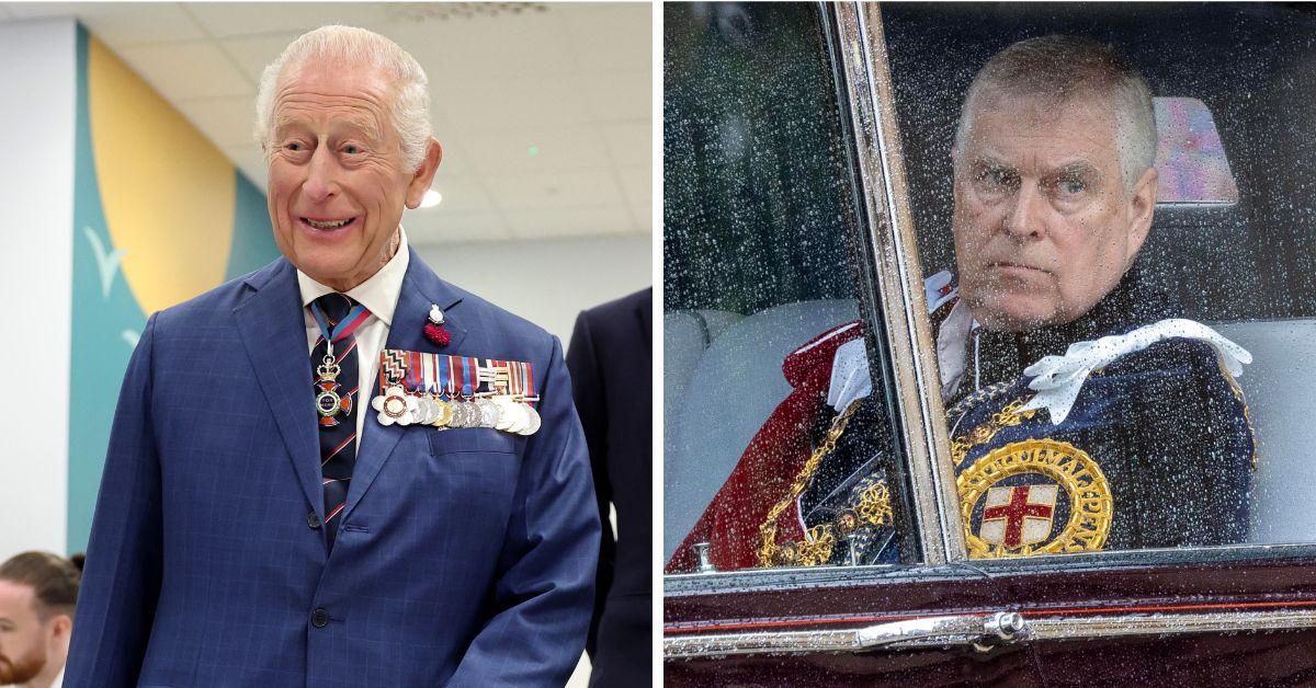 Photo of King Charles and Prince Andrew