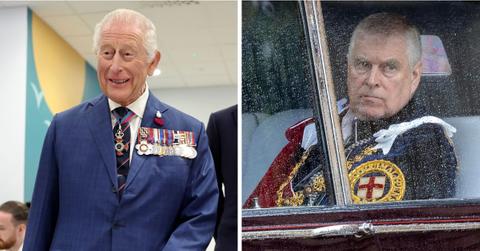 Photo of King Charles and Prince Andrew