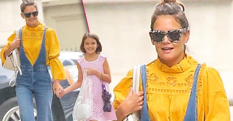Katie Holmes And Suri Cruise Go For A Stroll In New York