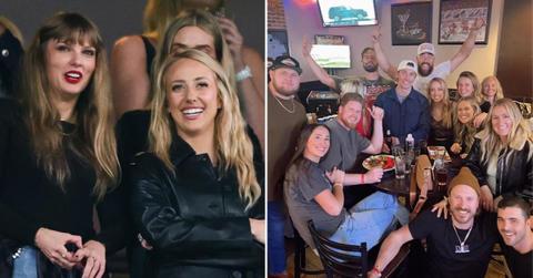 brittany mahomes attended tone deaf dinner travis kelce patrick super bowl parade celebration backlash