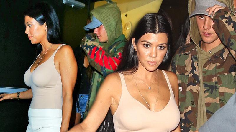 Kourtney Kardashian On A Date With Justin Bieber