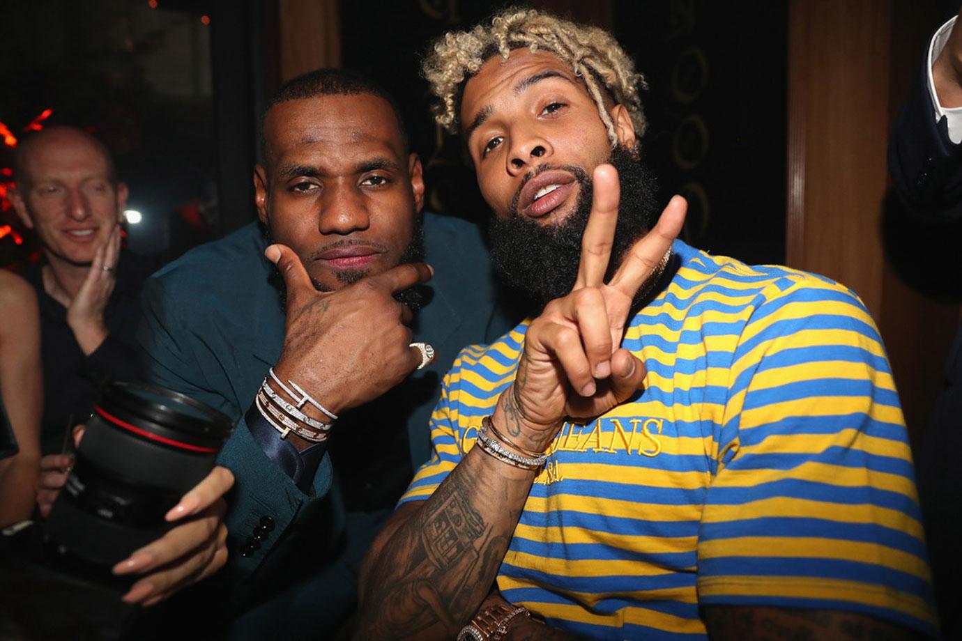 //LeBron James L and Odell Beckham Jr