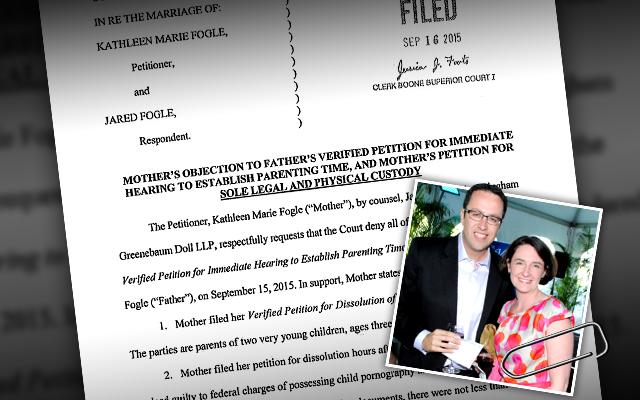 Jared Fogle Subway Divorce Finalized