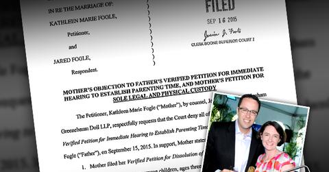 Jared Fogle Subway Divorce Finalized