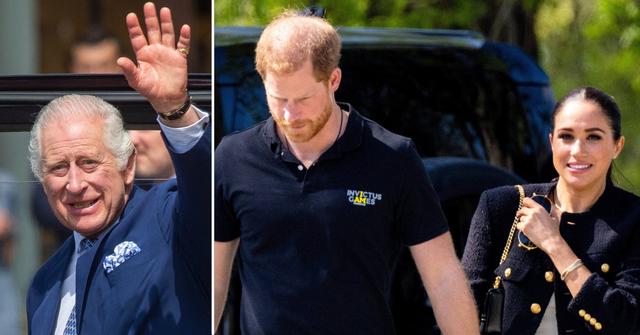 king charles breathing sigh of relief harry meghan stop royal bashing pp
