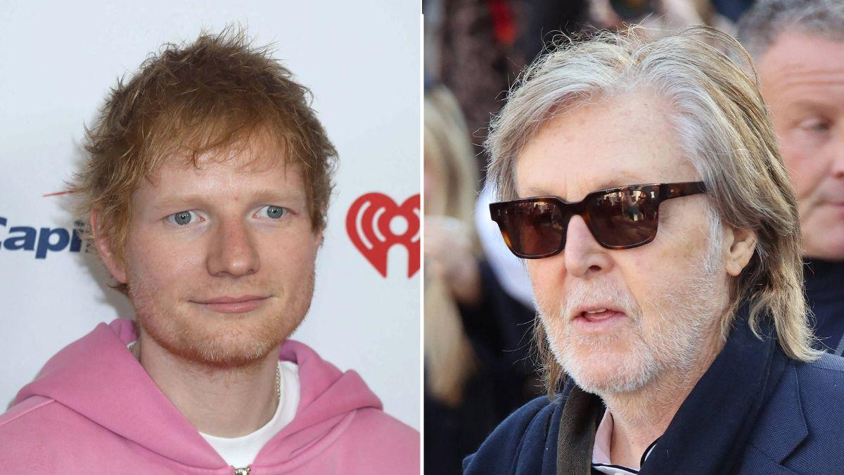 picture of Ed Sheeran and Sir Paul McCartney