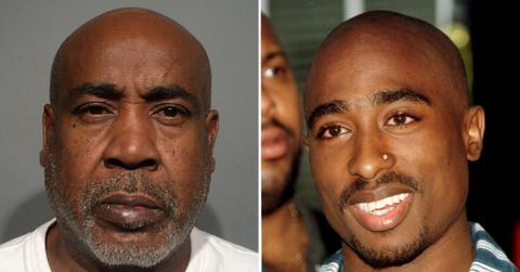 A photo of Duane Davis alongside a photo of Tupac Shakur
