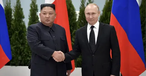vladimir putin promises arm kim jong un send latest weapons north korea jpg