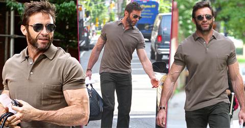 He’s Jacked & Vein! Hugh Jackman Shows Off Bulging Biceps