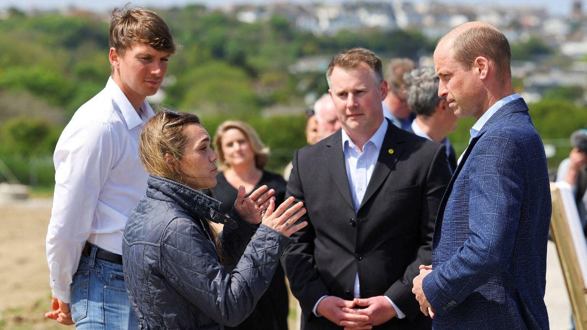 Photo of Prince William in Newquay, Cornwall.