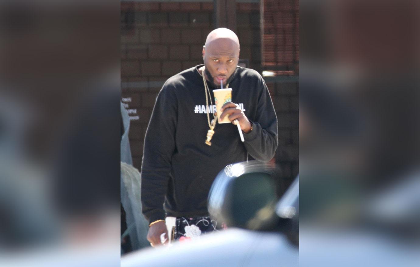 Lamar Odom Lunch Alone Gambling