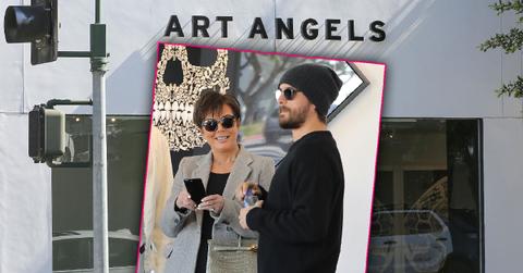 Kris Jenner And Scott Disick Visit Art Gallery