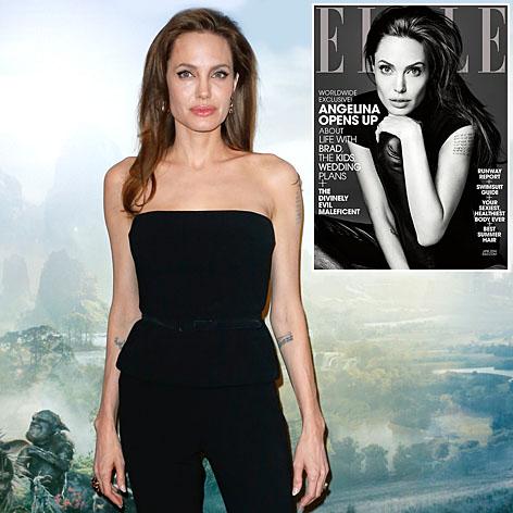 //angelina jolie elle magazine