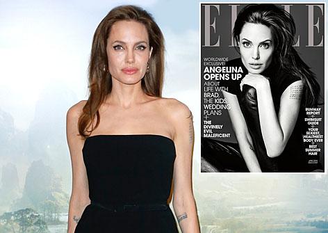 //angelina jolie elle magazine