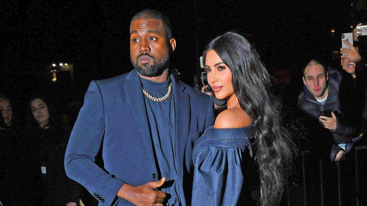 Photo of Kim Kardashian and Kanye West