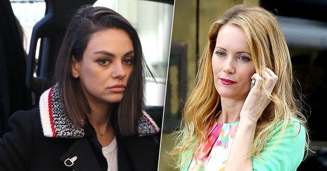 //mila kunis feud leslie mann bad moms pp
